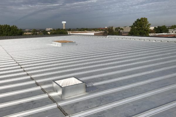 Installed skylight hybrid roof curbs