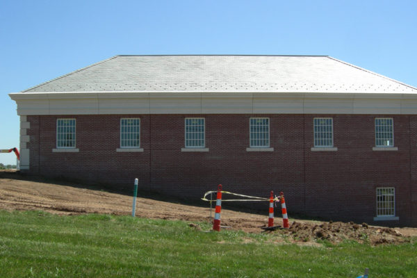 Heartland Services shown with concrete panels installed.