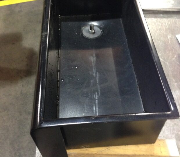 custom aluminum sink for private residence